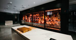 The Dry Age Boutique Glass Cold Room Interior